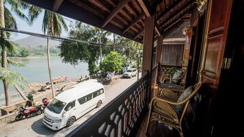 Deluxe Riverview Double | Blick vom Balkon