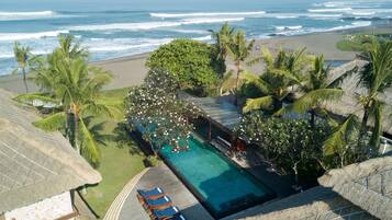 Utsikt mot havet/stranden