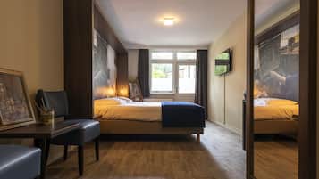 Habitación Confort, 2 camas individuales | Insonorización, wifi gratis y ropa de cama