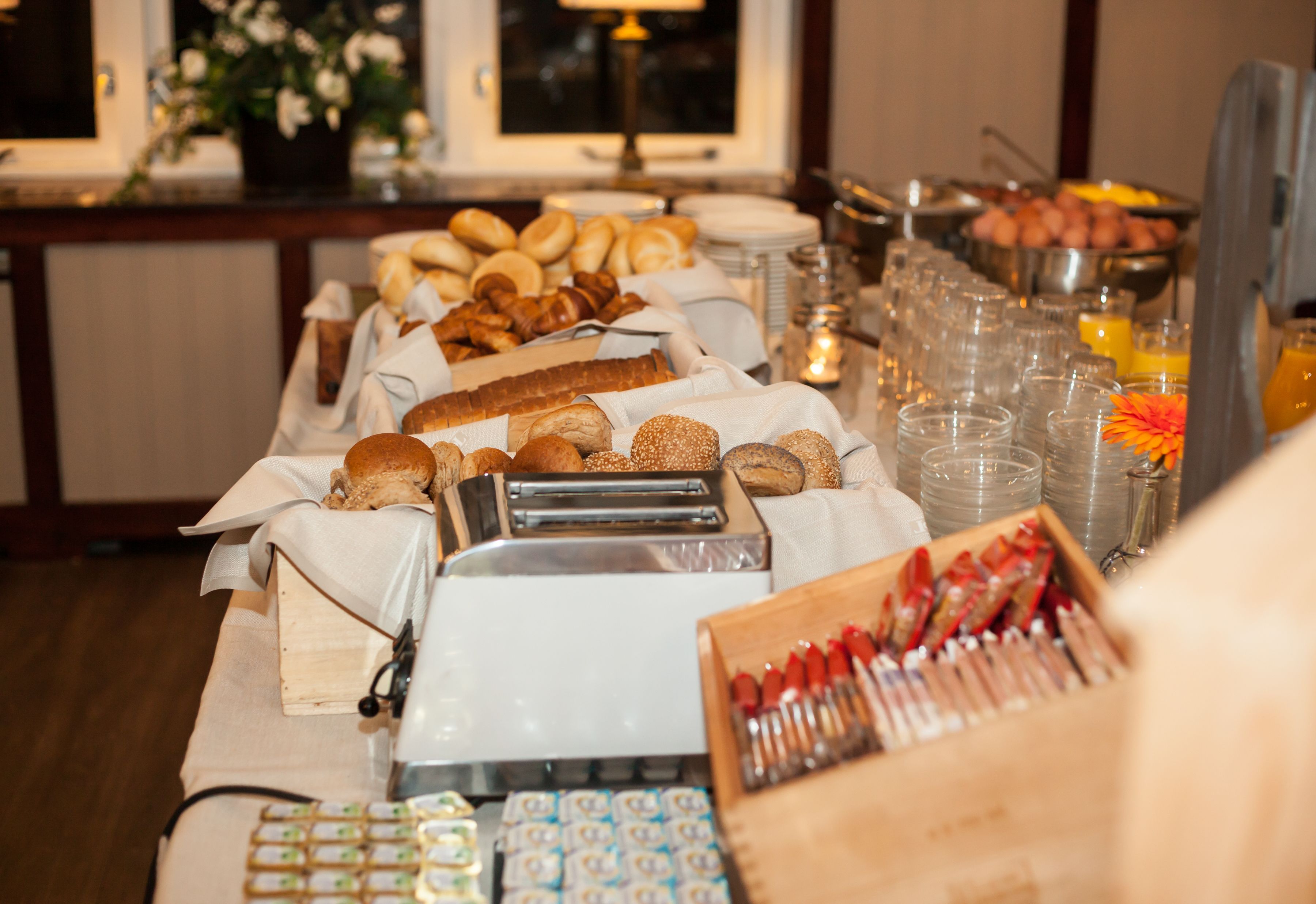 daily buffet breakfast (eur 15 per person)