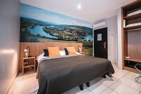 Chambre Double Queen | Hypo-allergenic bedding available, minibar, desk, WiFi (free)