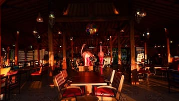 Breakfast, lunch, dinner served; local cuisine