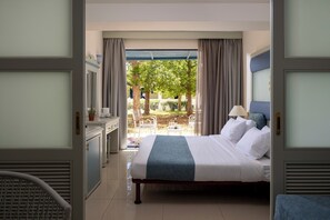 In-room safe, blackout drapes, soundproofing, free cribs/infant beds