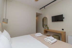 Double or Twin Room, Sea View | Premium bedding, in-room safe, soundproofing, free WiFi - Artina Hotel (Trifylia)