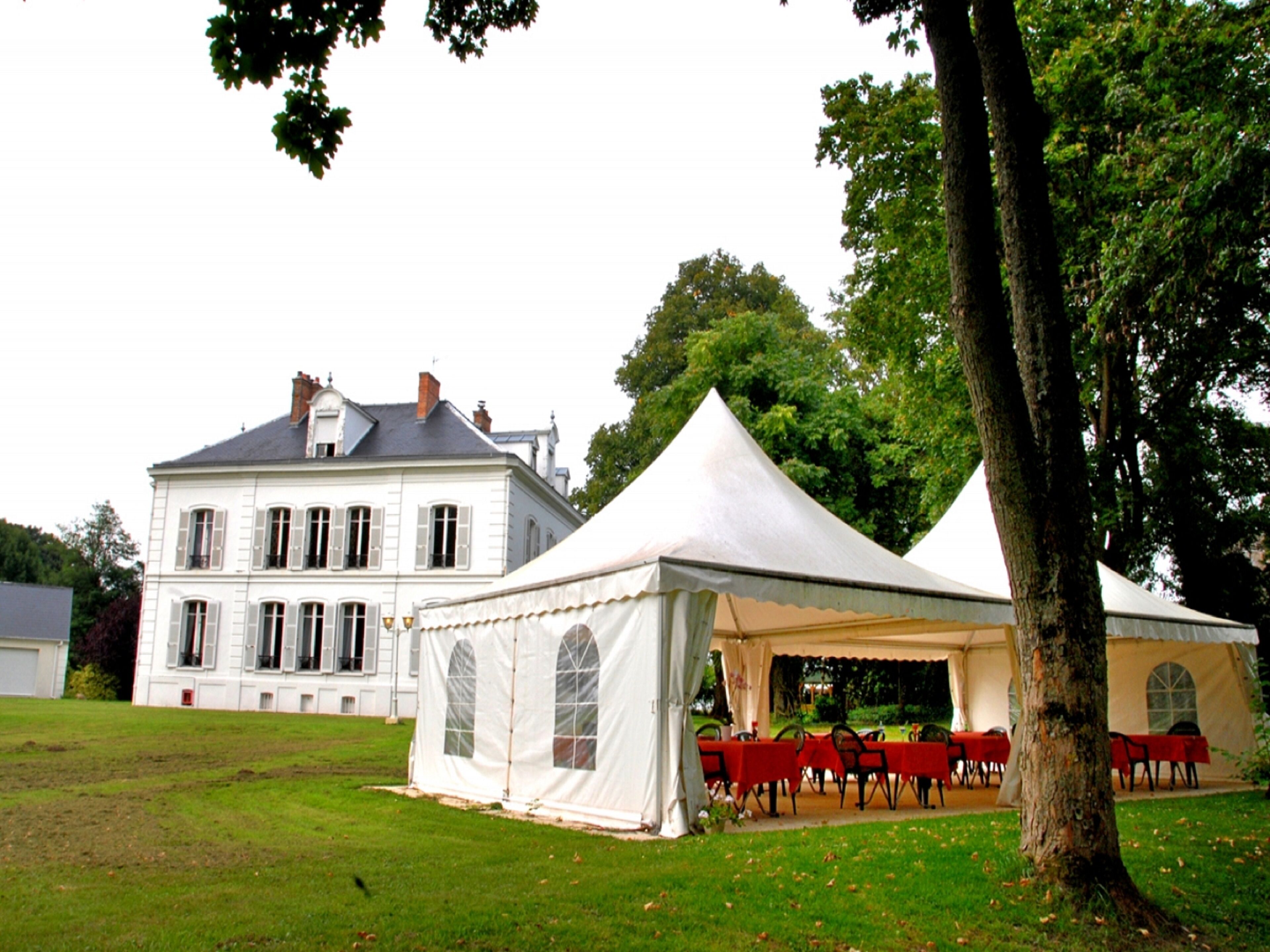 outdoor wedding area