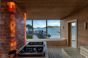 Un sauna, baño turco, baño turco/hammam, tratamientos corporales