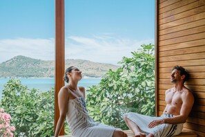 Un sauna, baño turco, baño turco/hammam, tratamientos corporales