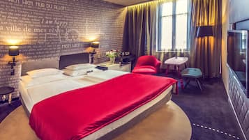 Premium bedding, minibar, in-room safe, desk