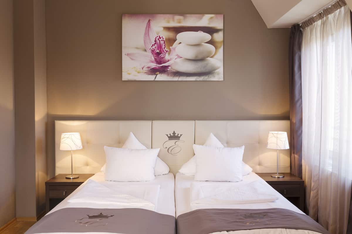 1 habitación y ropa de cama de alta calidad