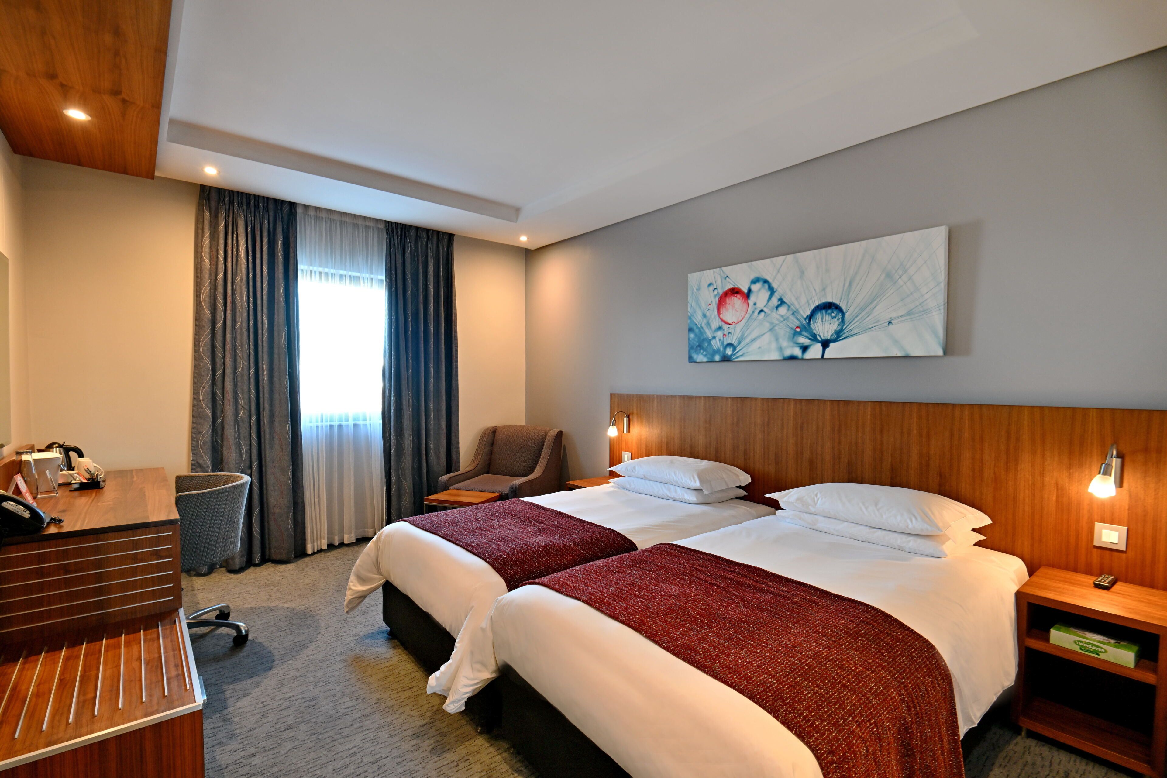 premium bedding, in-room safe, desk, iron/ironing board