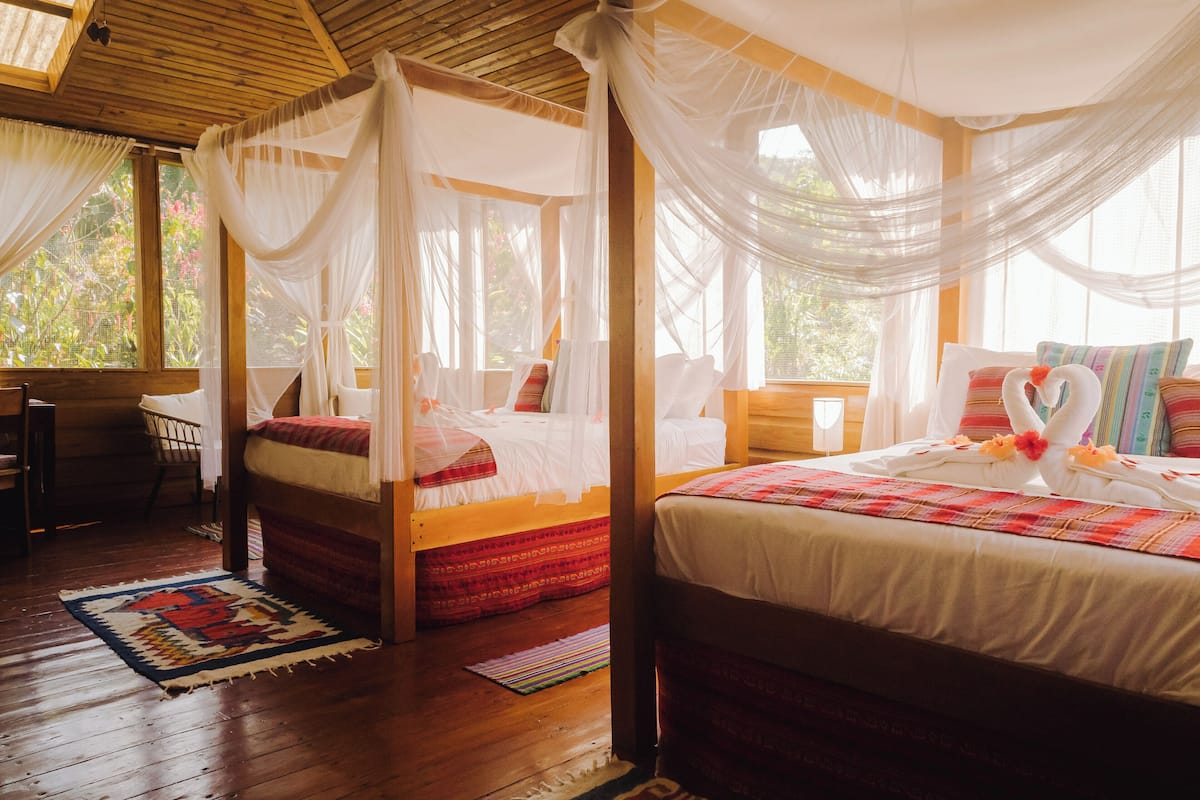 Cabana luxo | 1 quarto, roupas de cama premium, edredons de pluma, cofres nos quartos