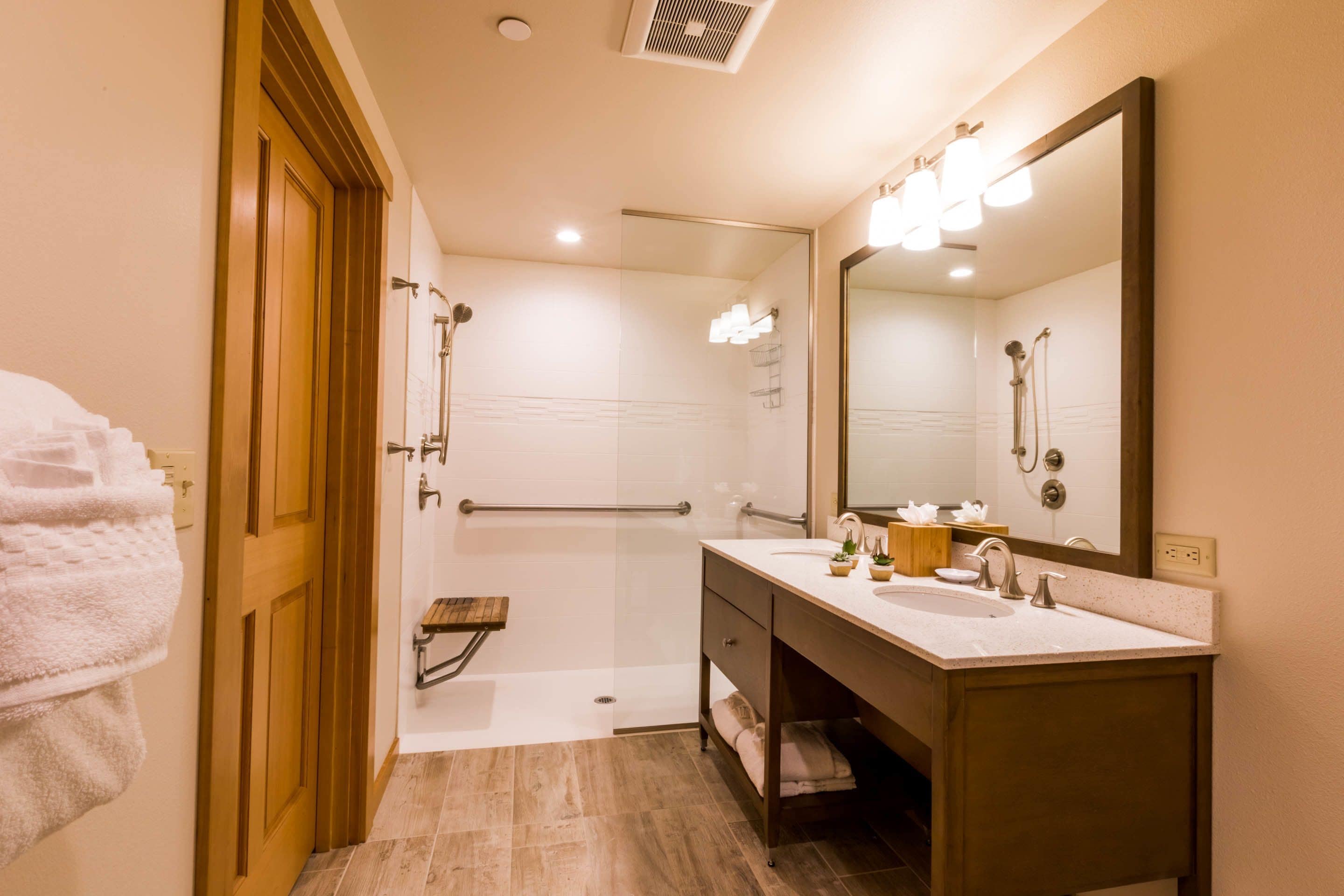 free toiletries, hair dryer, towels