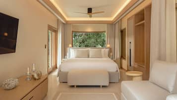 Premium bedding, memory foam beds, minibar, in-room safe