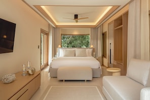 Ropa de cama de alta calidad, camas con efecto memoria y minibar