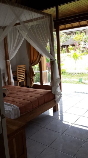 Deluxe Double Room, Balcony | Terrace/patio - Puji Bungalows (Ubud)