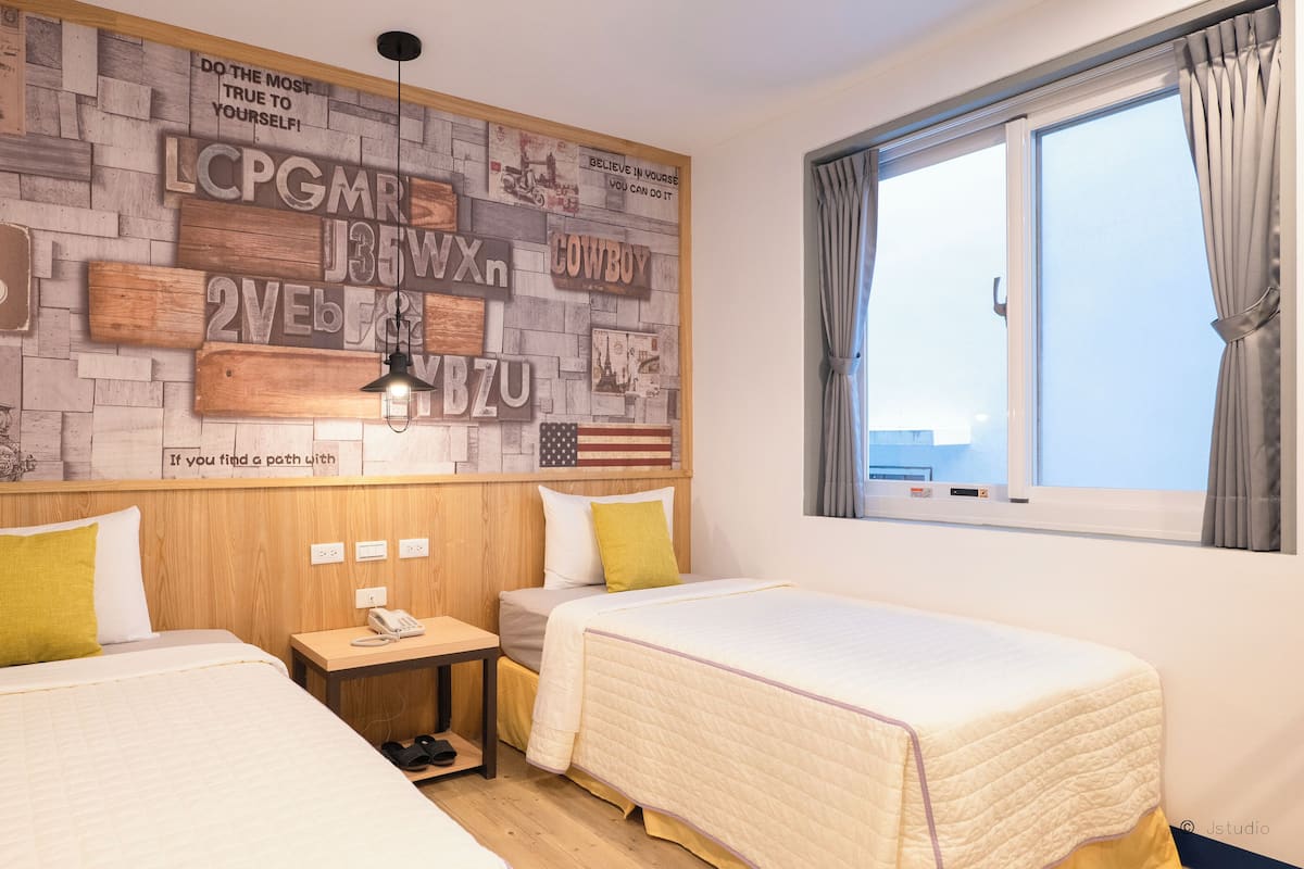 Individually furnished, blackout curtains, soundproofing, free WiFi