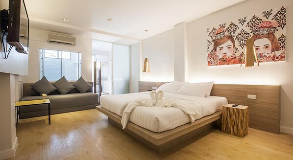 Chambre Deluxe | Minibar, lits pliants/supplémentaires, Wi-Fi gratuit