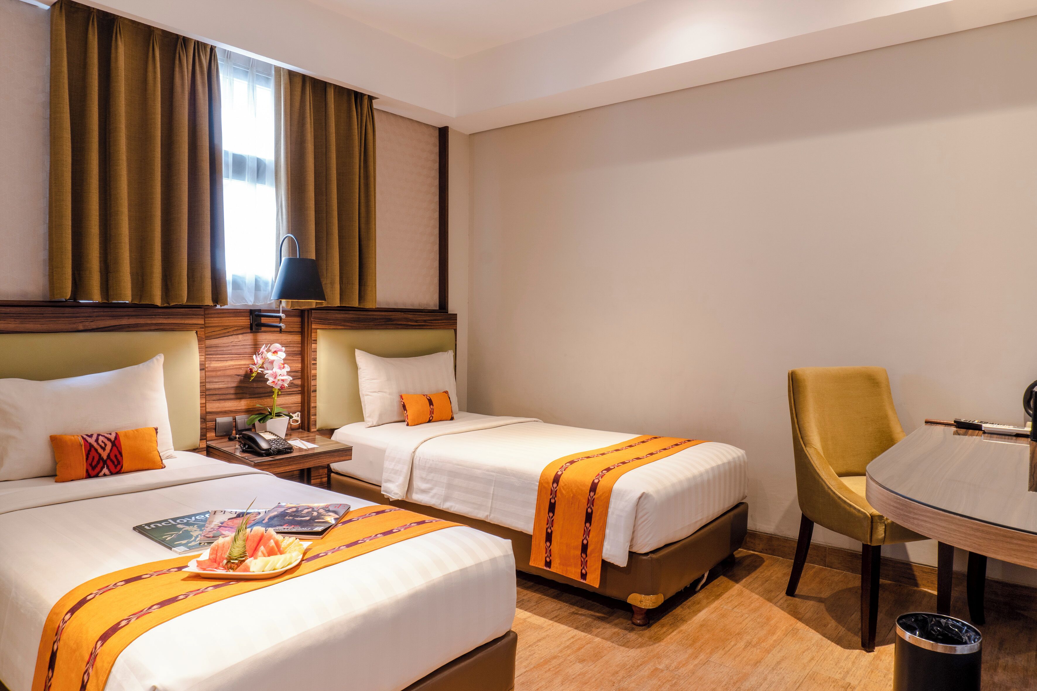 Chambre Supérieure avec lits jumeaux | Bureau, Wi-Fi gratuit