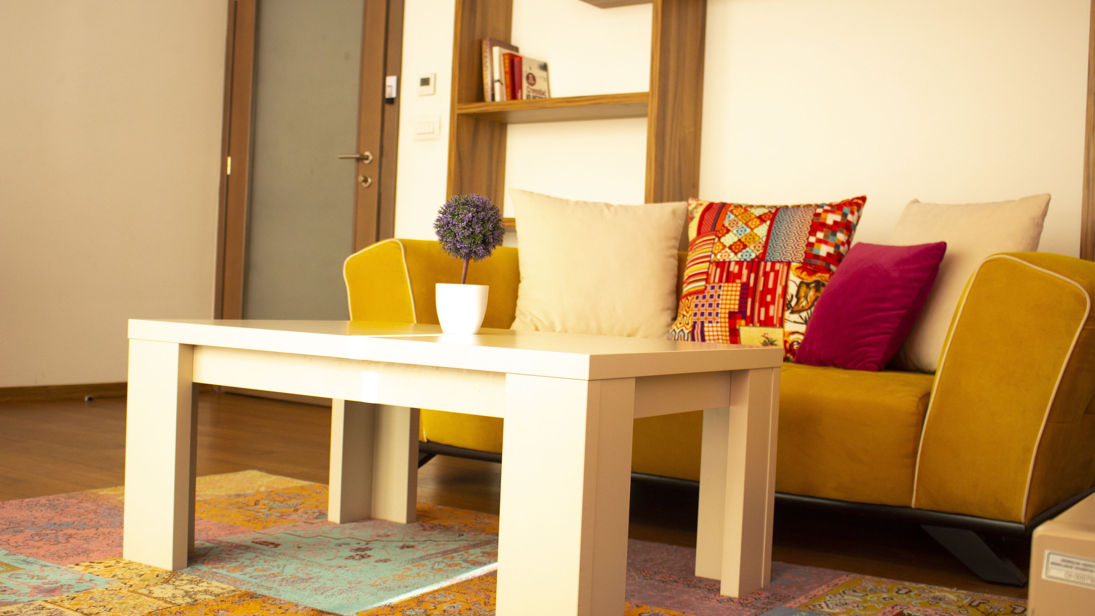 deluxe suite, 2 bedrooms | living area | flat-screen tv