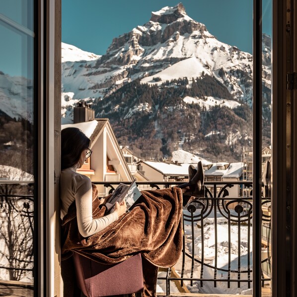 Suite Junior, vue montagne (Extra Large) | Vue depuis le balcon