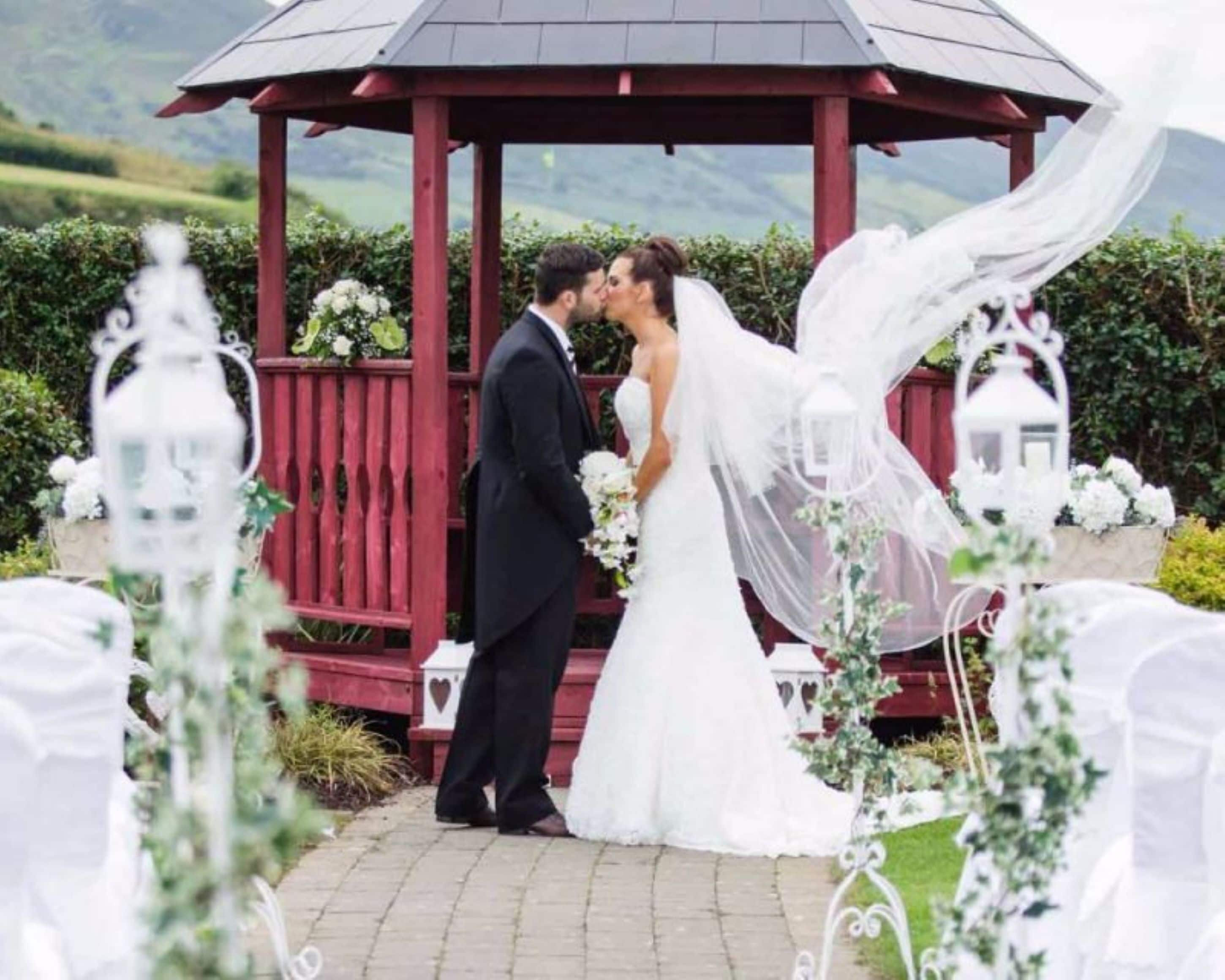 outdoor wedding area