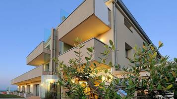 Front of property – evening/night