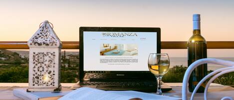 Utsikt mot havet/stranden