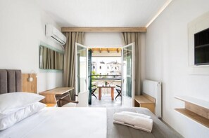 Superior Double Room, Partial Sea View | In-room safe, desk, laptop workspace, free WiFi - Opera Blue Hotel (Corfu)