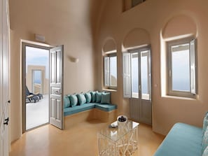 蜜月套房, 按摩浴缸 | 高档床上用品、迷你吧、客房内保险箱、遮光窗帘