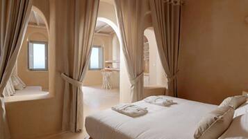Ropa de cama de alta calidad y minibar