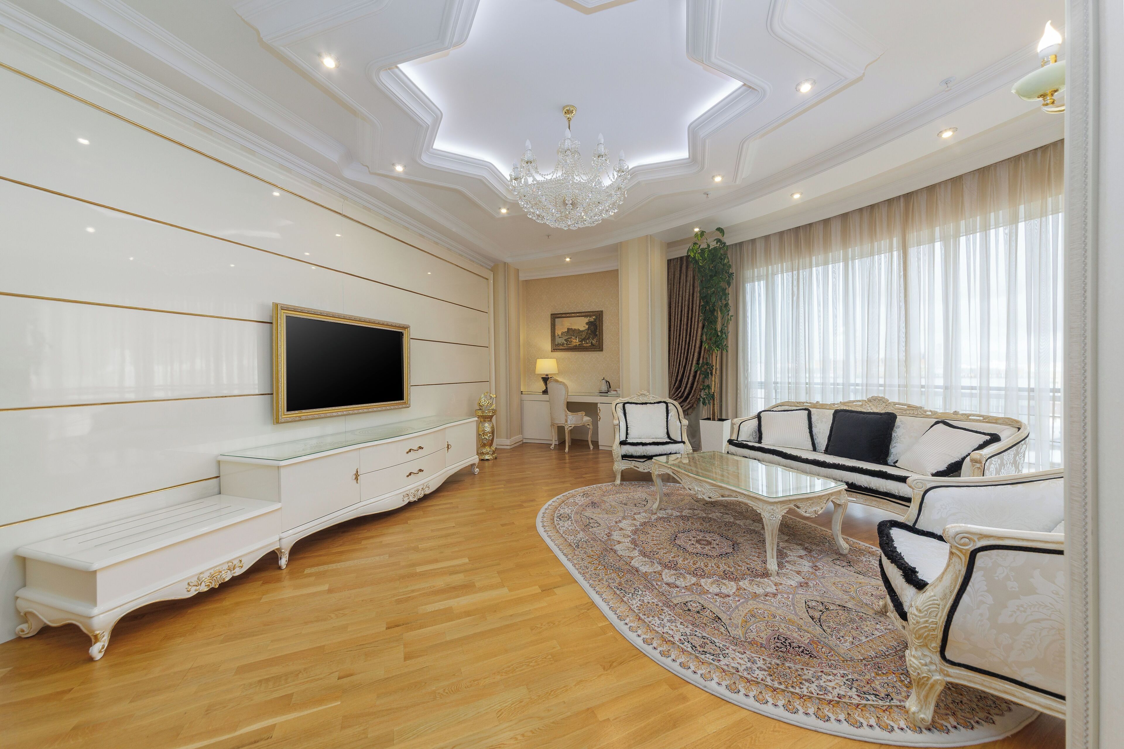 Royal Suite, 1 Bedroom | Living area | LED TV