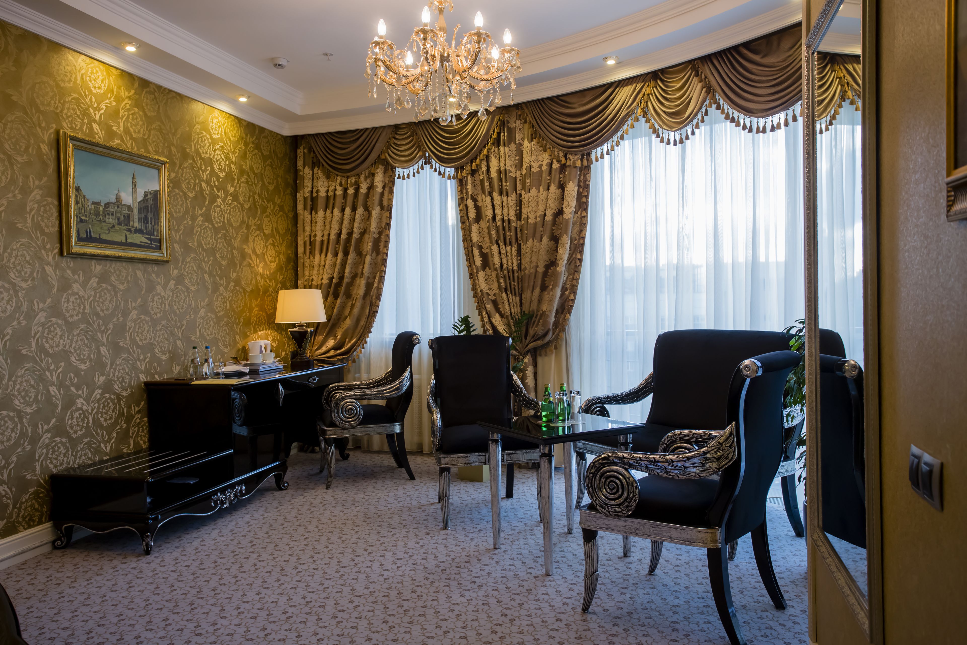 comfort suite, 1 bedroom | living area | led tv