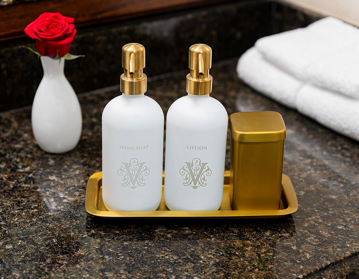 free toiletries, hair dryer, bathrobes, slippers