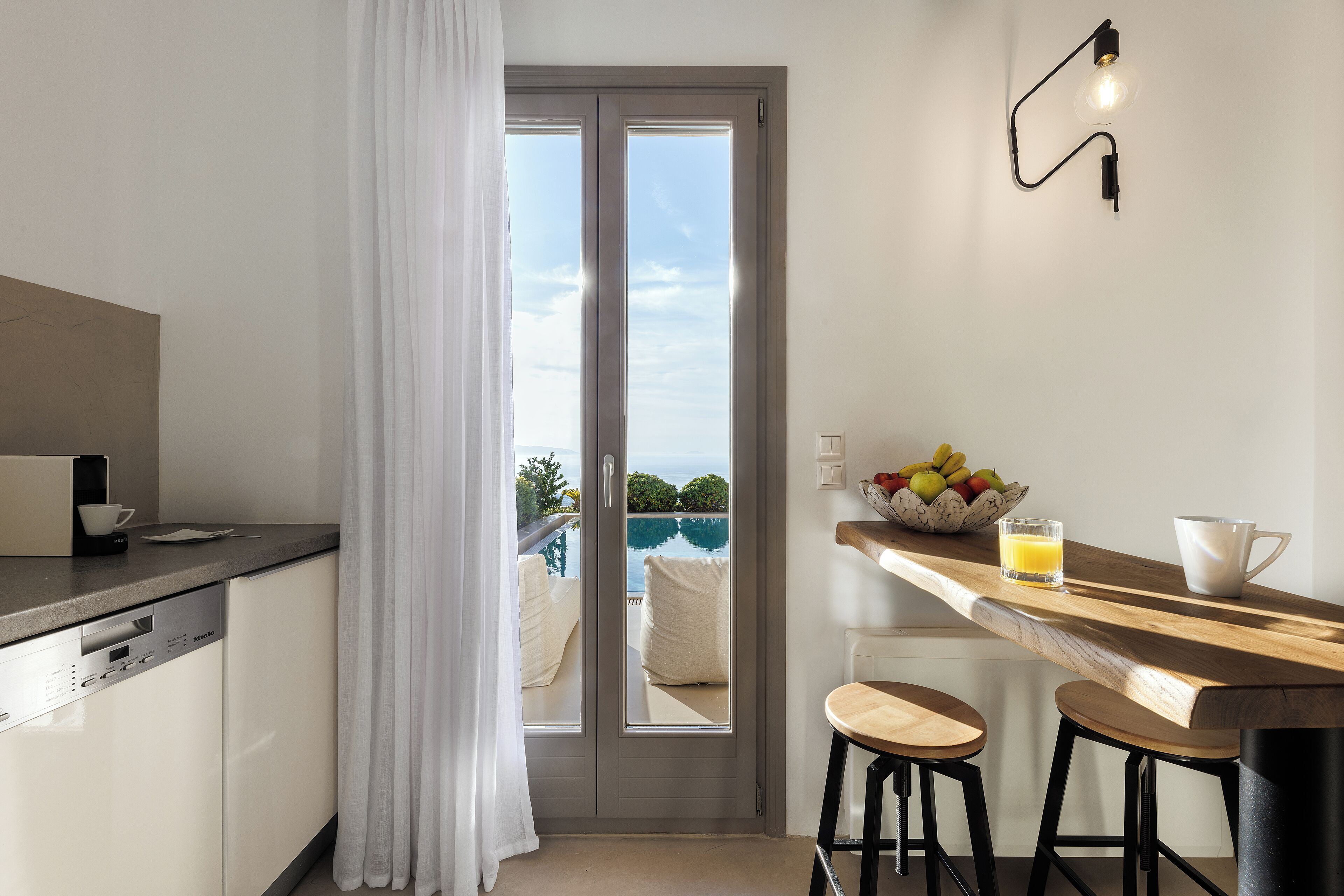 Senior Villa, Private Pool | Private kitchen | Full-size fridge, microwave, oven, stovetop