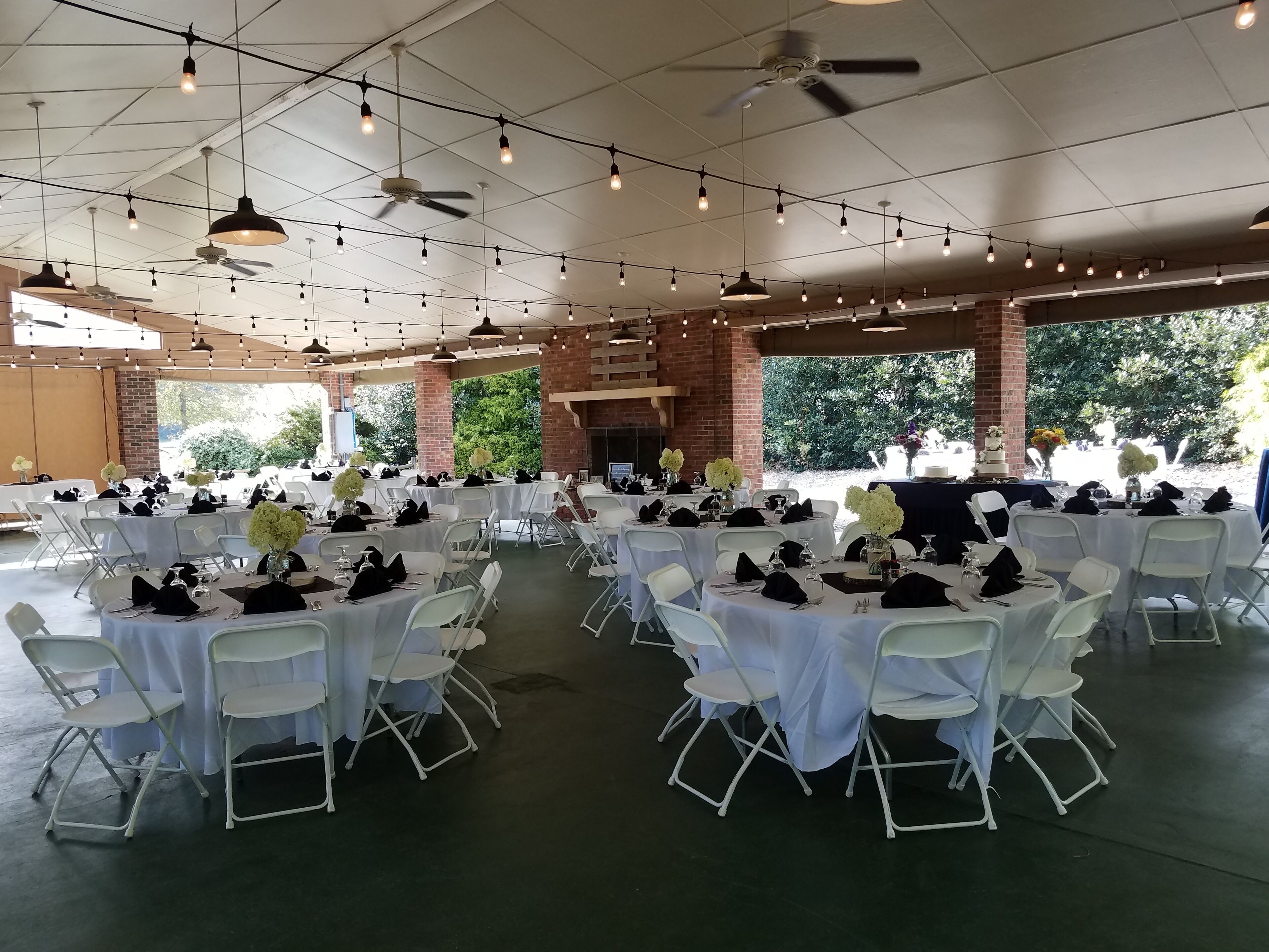 outdoor wedding area