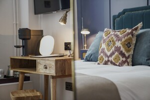 Desk, iron/ironing board, free WiFi, bed sheets