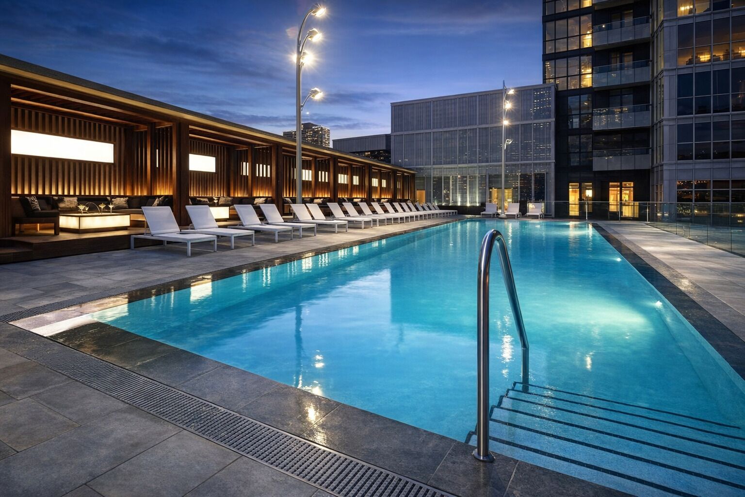 Seasonal outdoor pool