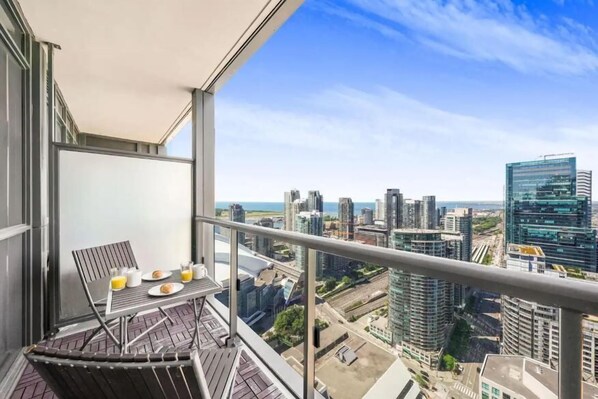 Uitzicht vanaf balkon