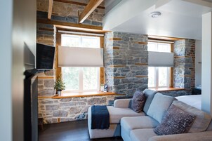 Televisión de pantalla plana, chimenea