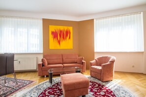 Apartment, 1 Schlafzimmer (4 Erwachsene) Nr. 12 | 이탈리아 프레떼 시트, 고급 침구, 객실 내 금고, 각각 다르게 가구 비치