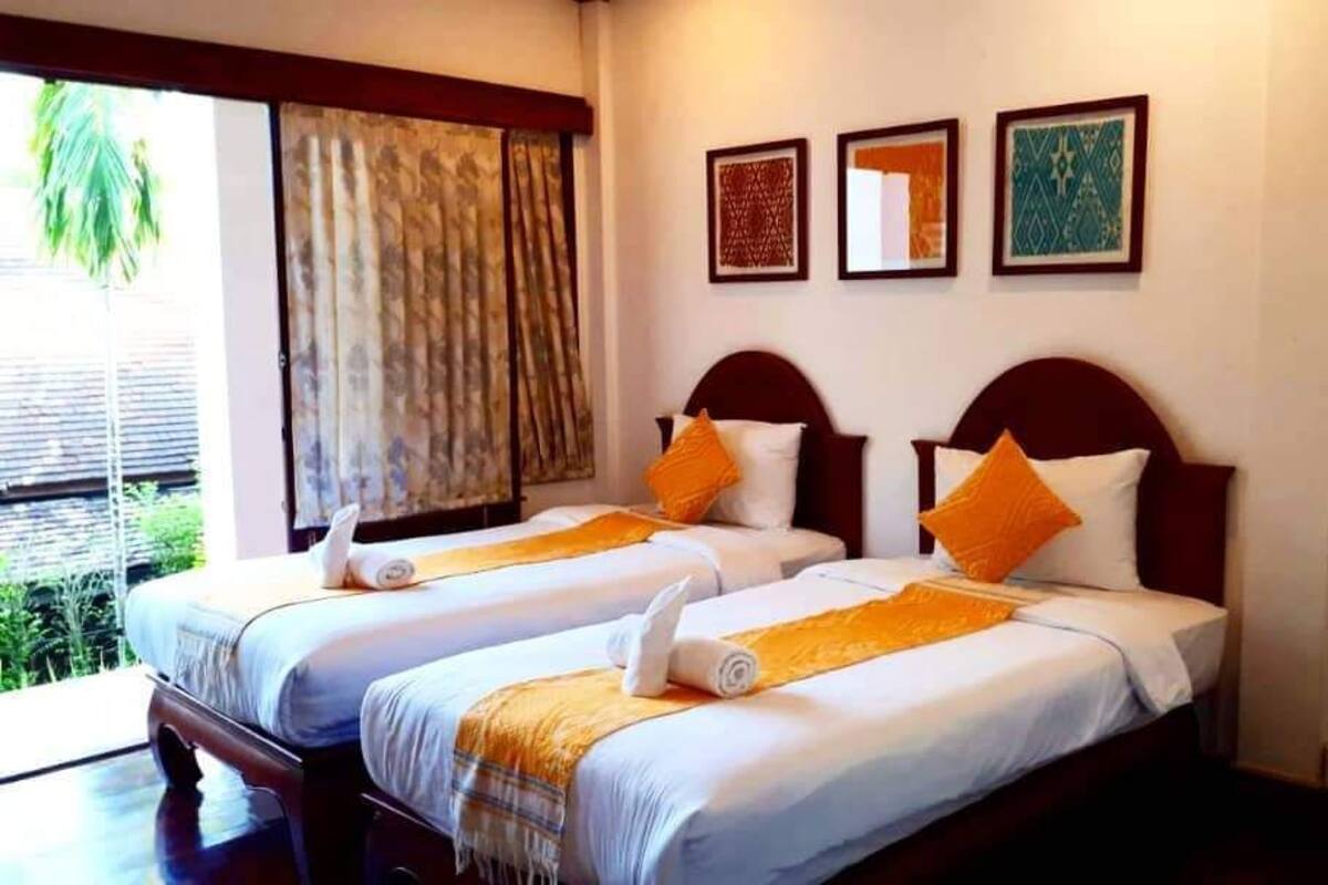 Superior Twin Room with Garden View  | 書桌、遮光窗簾/窗簾、隔音、免費 Wi-Fi
