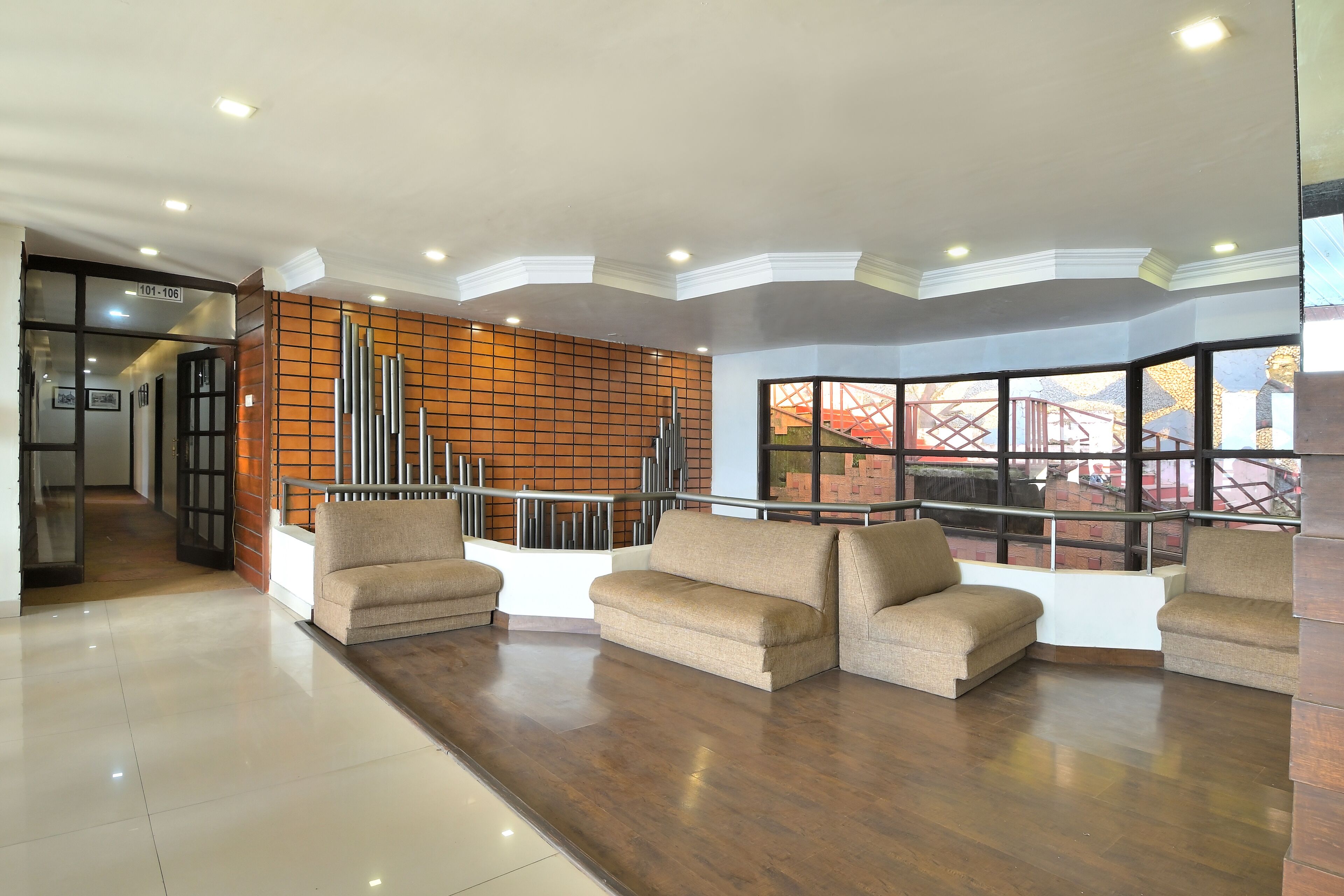 Voorkant van accommodatie