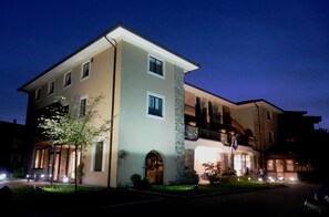 Front of property – evening/night