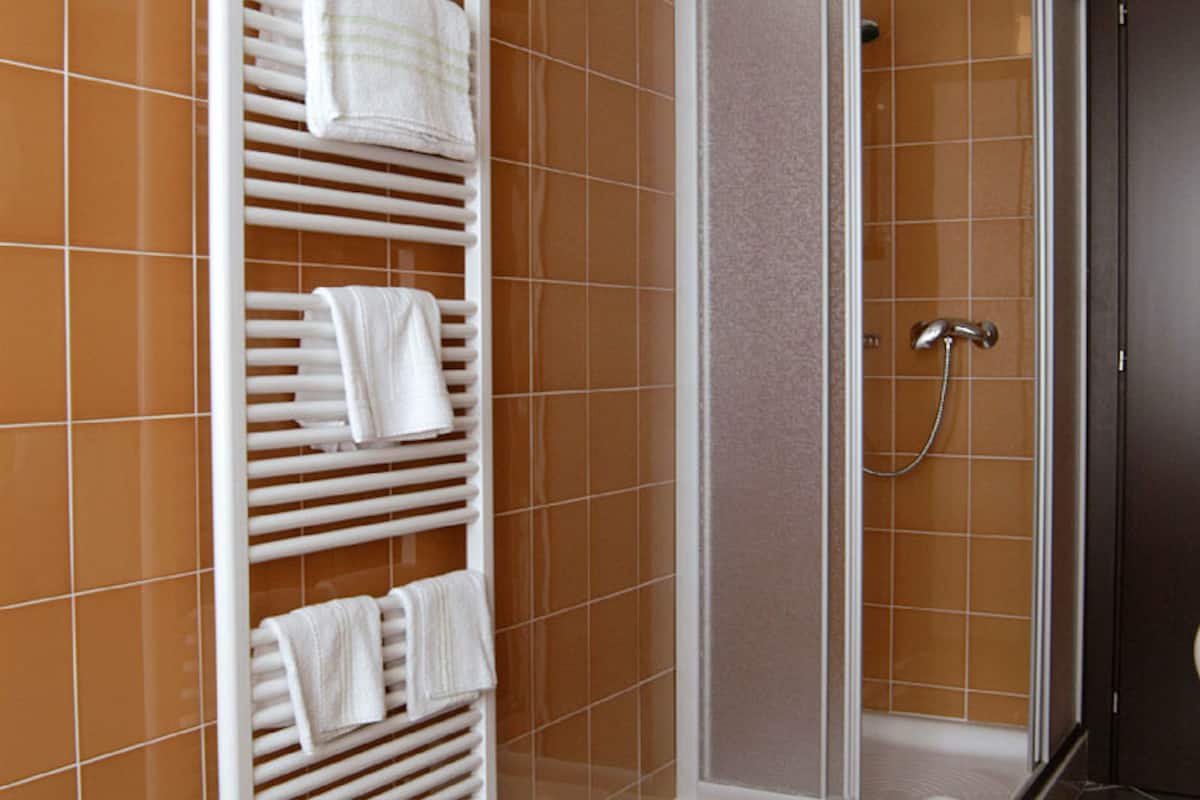 standard double room, 1 double bed | bathroom shower