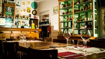 Lunch and dinner served, local cuisine