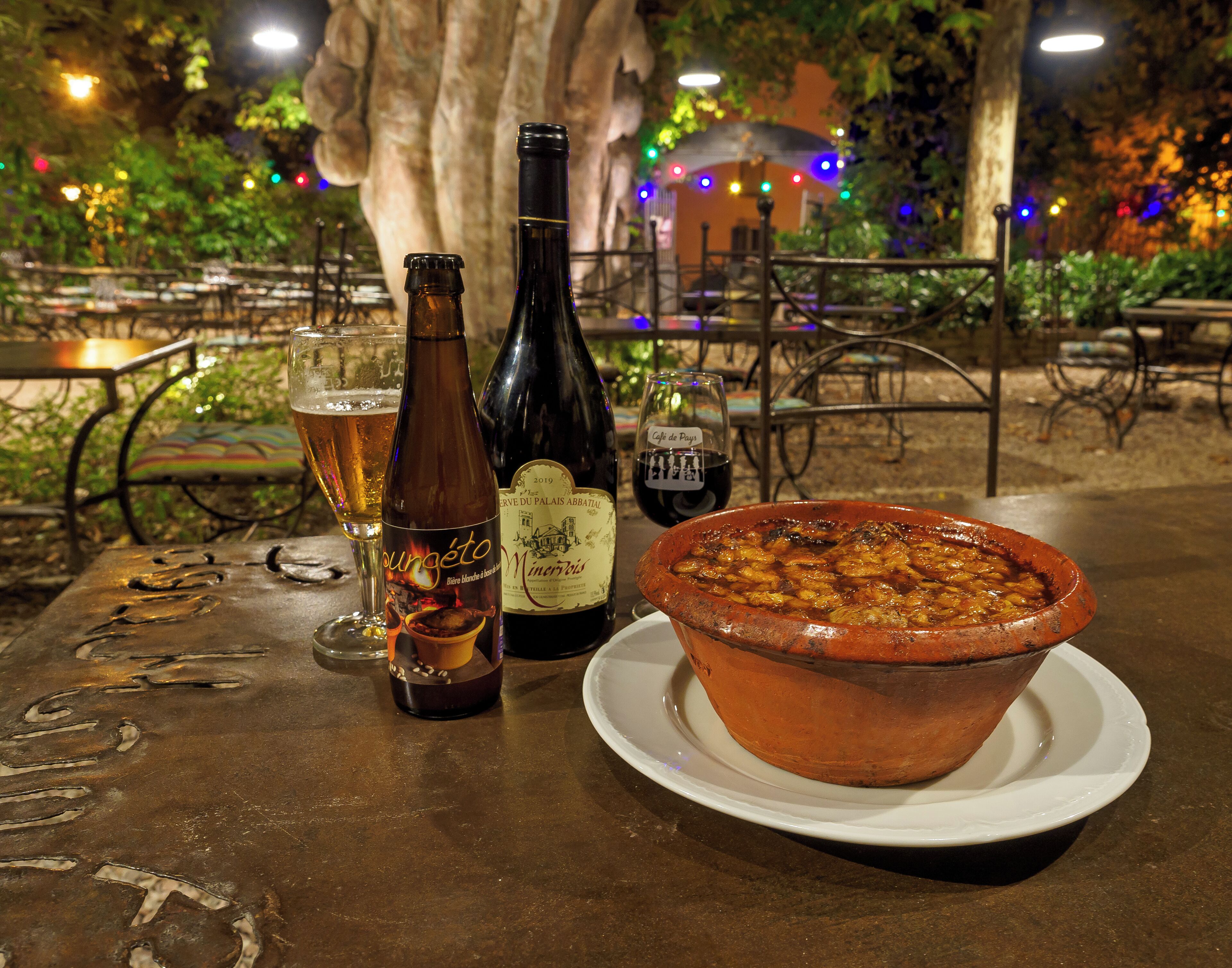 Lunch and dinner served, local cuisine