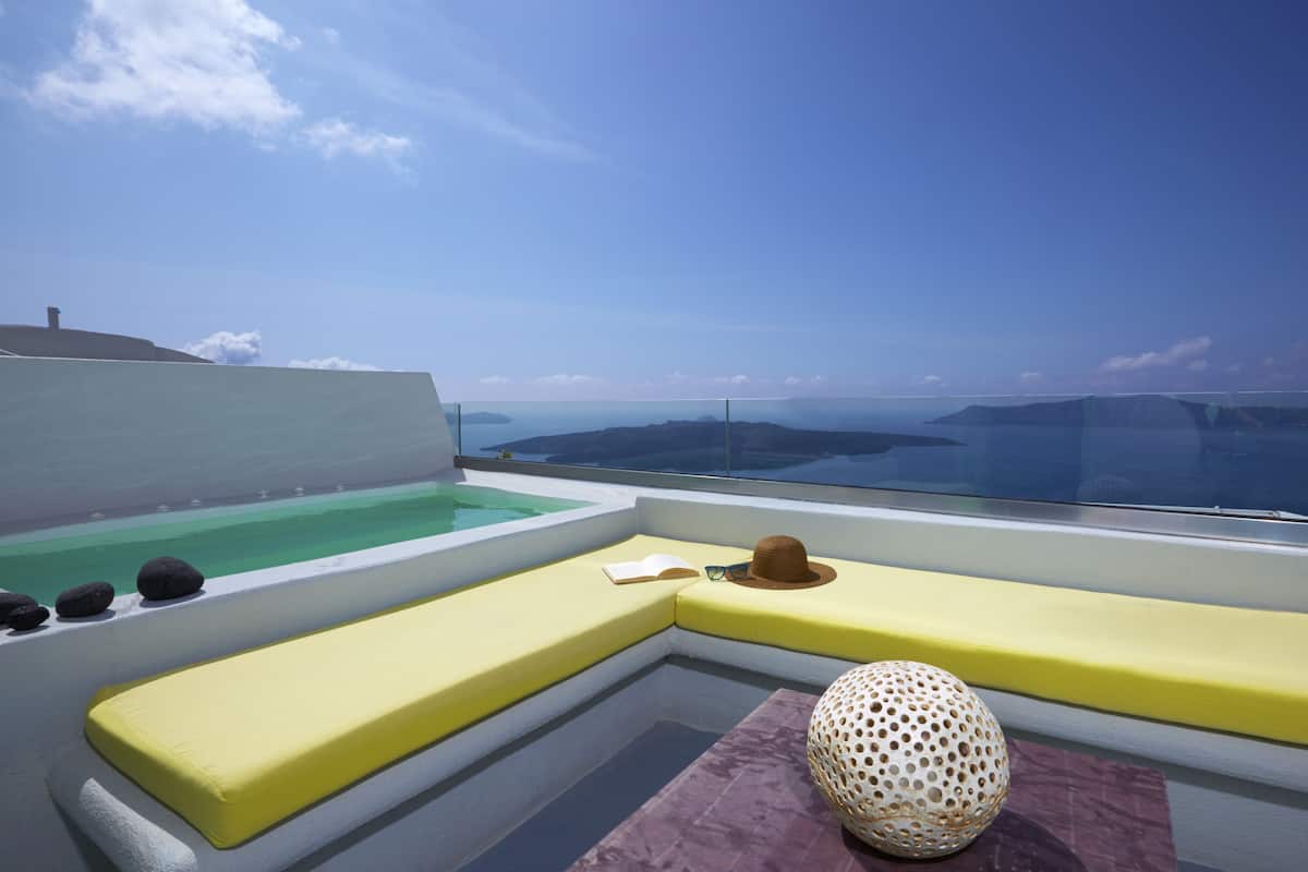 Edge Suite with Outdoor Hot Tub & Caldera View | View from room