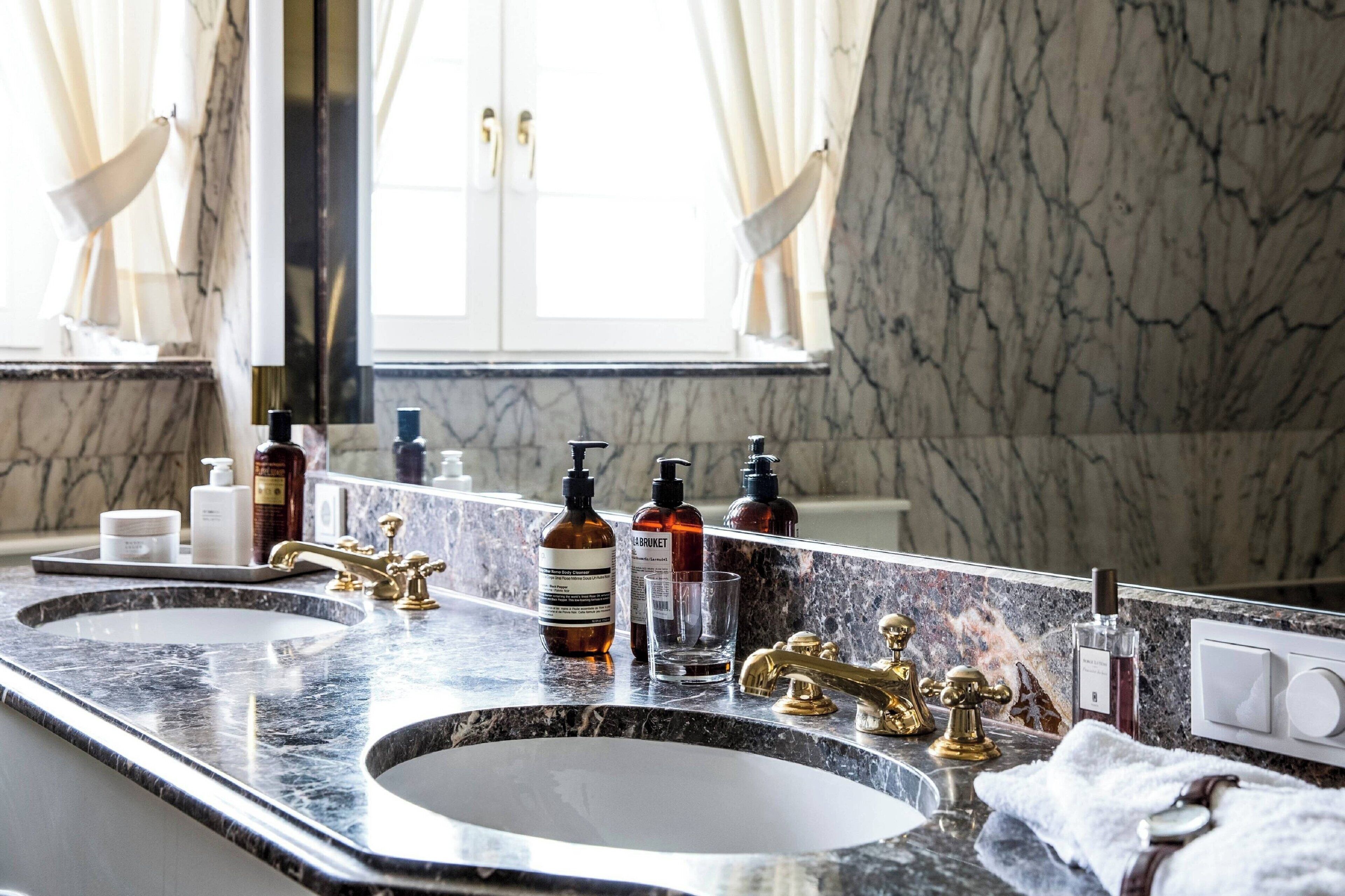 free toiletries, hair dryer, bathrobes, slippers