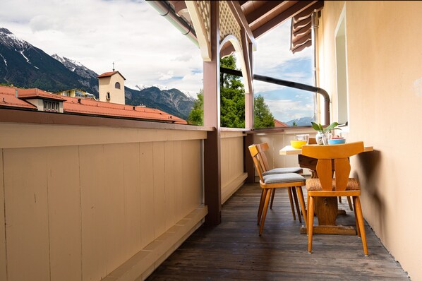 Basic Apartment, 1 Bedroom, Balcony, Courtyard View (Fettnäpfchen) | Balcony - Absteige (Innsbruck)