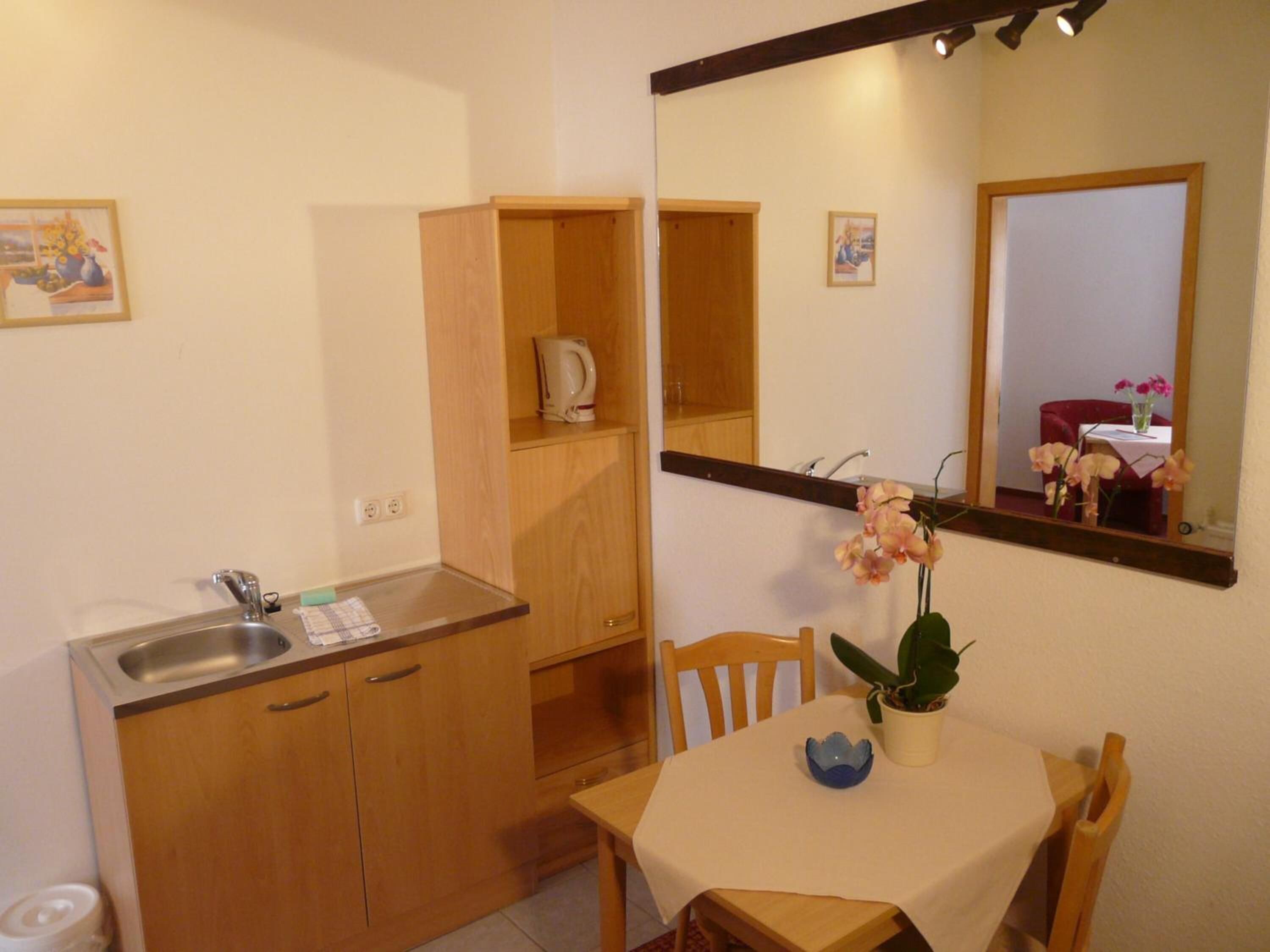 fridge, electric kettle